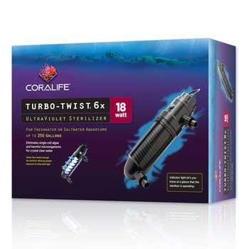 Coralife Turbo Twist UV Sterilizer 6X18 Watts