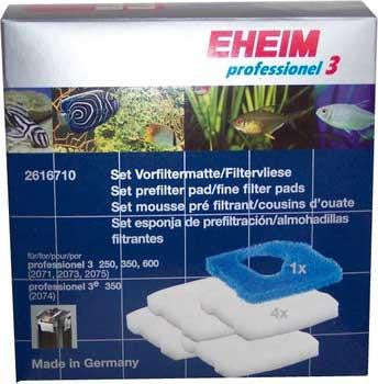 EHEIM Set Of Prefilter & Fine Filter Pads 2071-2073-2075 5 Pk. (1 Pre 4 Fine)