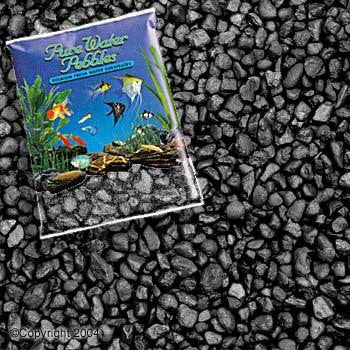 Nature's Ocean Pure Water Pebble Color Jet Black 25lb 2pk