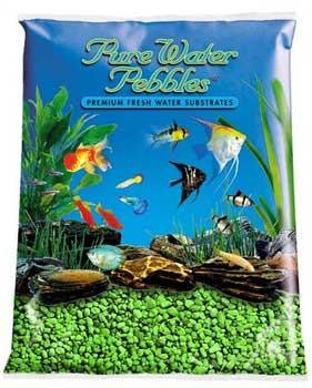 Nature's Ocean Pure Water Pebble Neon Green 5lb 6pk