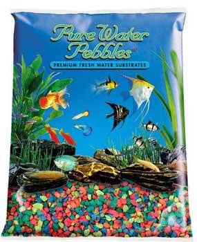 Nature's Ocean Pure Water Pebble Neon Rainbow 5lb 6pk