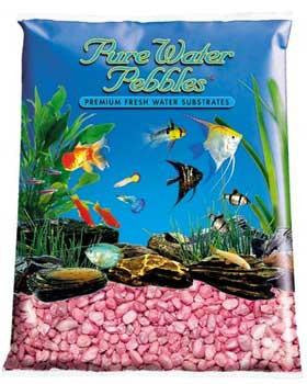 Nature's Ocean Pure Water Pebble Frost Pastel Pink 5lb 6pk