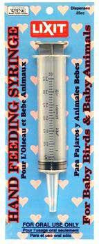 Lixit Hand Feeding Syringe 35cc