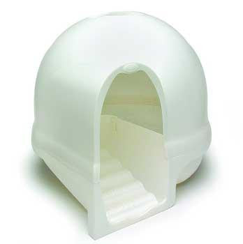 Petmate Dome Cleanstep Litter Box Pearl