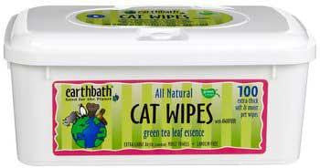 Earthbath Green Tea Cat Wipes 100 Count