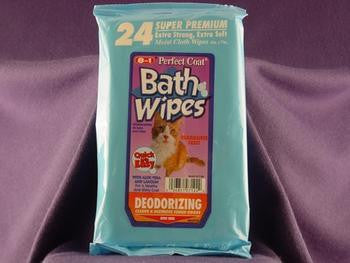 8in1 Cat Deodorizing Bath WIpes 24 Count