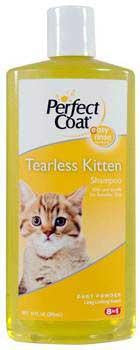 8in1 Perfect Coat Tearless Kitten Shampoo - Baby Powder 10 Oz