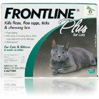 Frontline Plus 6 Month Green Cat