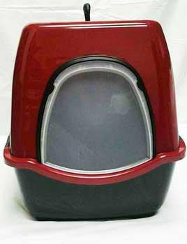 Marchioro Bill 1F Deluxe Enclosed Cat Pan Large Ruby-Slate