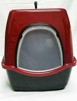 Marchioro Bill 2F Deluxe Enclosed Cat Pan X-Large Ruby-Slate