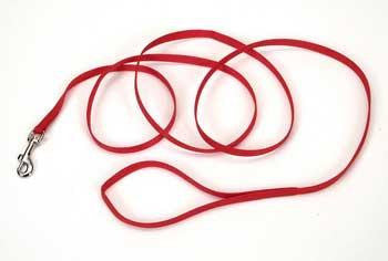 Coastal Style 306 3-8" x 6' Nylon Web Training Lead Red