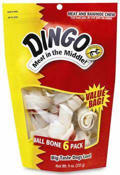 Dingo White Bone Value Bag Small 6 Pk.