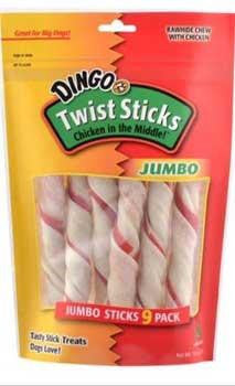 Dingo Jumbo Twist Sticks 9 Pk