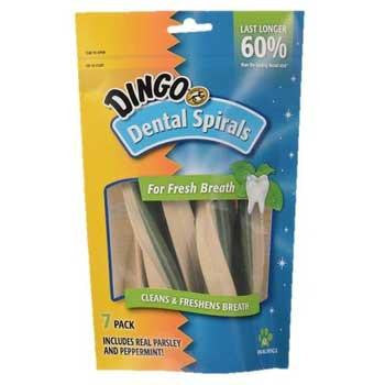 Dingo Dental Spirals For Fresh Breath 7 Pk