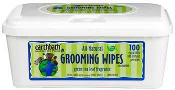 Earthbath Grooming Wipes Green Tea 100 Ct.