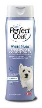 8in1 Perfect Coat White Pearl Shampoo 16 oz.