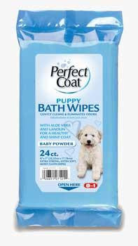 8in1 Puppy Bath Wipes 24 Count