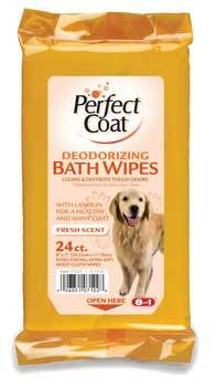 8in1 Dog Deodorizing Bath Wipes 24 Count