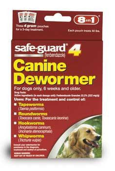 8in1 Safeguard 4 Dog Wormer 4 Grams Large Dog