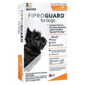 Sergeant's Fiproguard Max Dog <22# Orange 2-3Pk