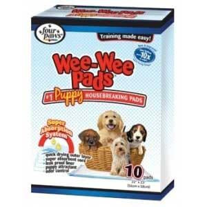 Four Paws Wee Wee Pads 10 Pk 22"x23