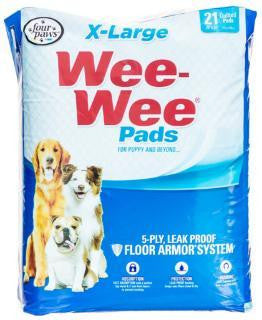 Four Paws Wee Wee Pads Xlarge 21-pk 28e x 34e