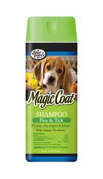 Four Paws Magic Coat Flea & Tick Shampoo for Dogs, Cats, Puppies, and Kittens 16 oz.