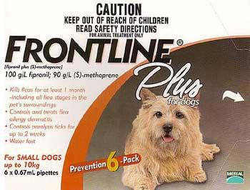 Frontline Plus 6 Month Dog 0-22 lb.