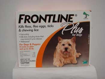 Frontline Plus Orange Flea And Tick Treatment For Dogs 5-22 lb. 3 Month Supply