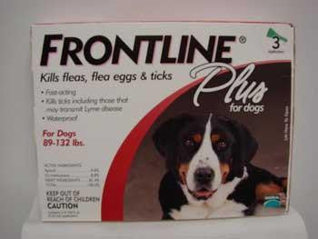 Frontline Plus Flea And Tick Treatment For Dogs 89+ Pounds 3 Month Supply