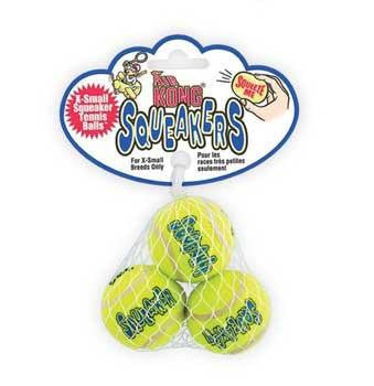 Kong Air Kong Squeaker Extra Small Tennis Balls 3 Pack