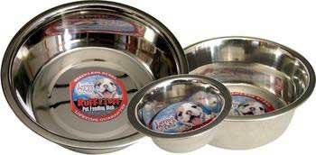 Loving Pets Striped Stainless Steel Dish 1 Pt.