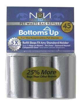 Bottoms Up 3 Refill Rolls For Waste Bag Dispenser