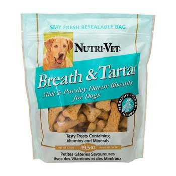 Nutri-Vet Breath & Tartar Mint & Parsley Medium Biscuit 19.5 oz.