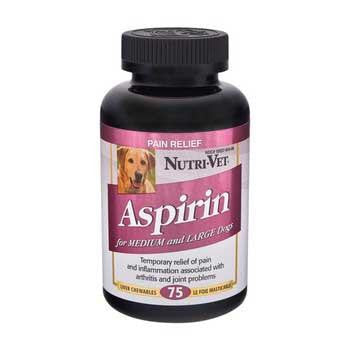 Nutri-Vet K-9 Buffered Aspirin Large Dog 75 Ct.