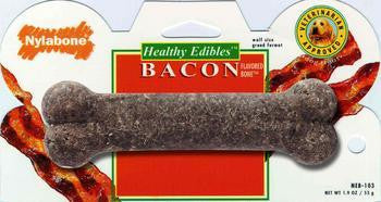 Nylabone Healthy Edibles Bacon Flavor Bone Wolf