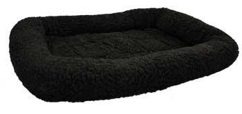 Dreamzone Fleece Bed Black 18X14