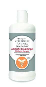 Synergy Labs Veterinary Formula Clincal Care Antiseptic & Antifungal Medicated Shampoo With Benzethonium Chloride & Ketaconazole- 17 oz.