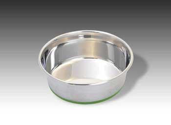 Stainless Steel Medium Non Skid Dish 48 oz.