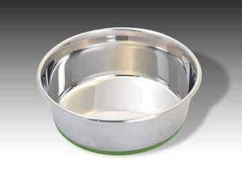 Stainless Steel Large Non Skid Dish 96 oz.