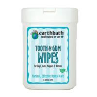 Earthbath Tooth & Gum Wipes For Dogs, Cats, Puppies & Kittens 25 Ct.