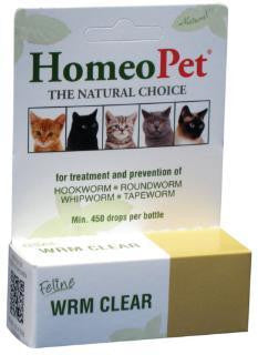 HomeoPet WRM Clear Feline Specific 1.6 oz.