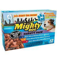 Mighty Dog Now You're Barkin' Cuts Variety Pk 2-12-5.5 oz. - 6 Each Beef, Chicken