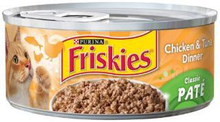 Friskies Classic Pate Chicken & Tuna Dinner 24-5.5OZ