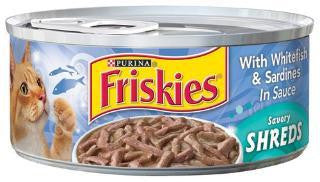 Friskies Savory Shredded Whitefish-Salmon 24-5.5oz