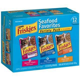 Friskies Fine Cuts Tuna in Sauce or Ocean Whitefish in Sauce 2-12pk