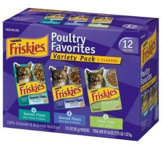 Friskies Poultry Favorites Pouch Variety 2-12PK