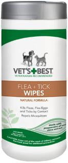 Bramton Vet's Best Flea + Tick Wipes 50 ct.