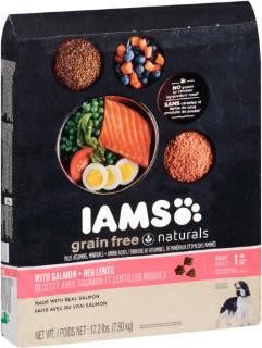 Iams Dog Healthy Naturals Grain Free Salmon-Red Lentil 17.2#