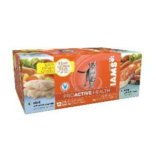 Iams Oceanfish-Salmon Pate Variety Pack Cat Cans, 1-12-3Oz Slm; 1-12-3Oz Oceanfish